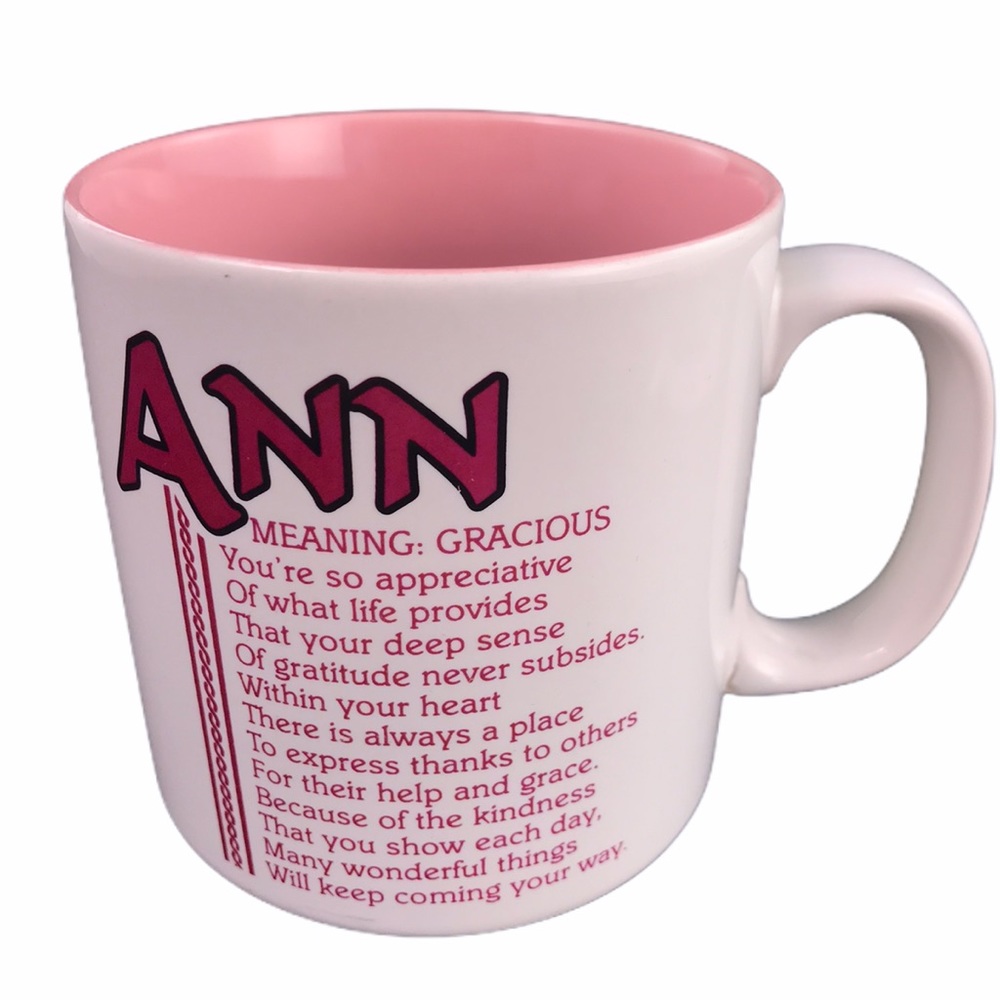 ANN Coffee Mug Poetry Papel Marci G Name Meaning